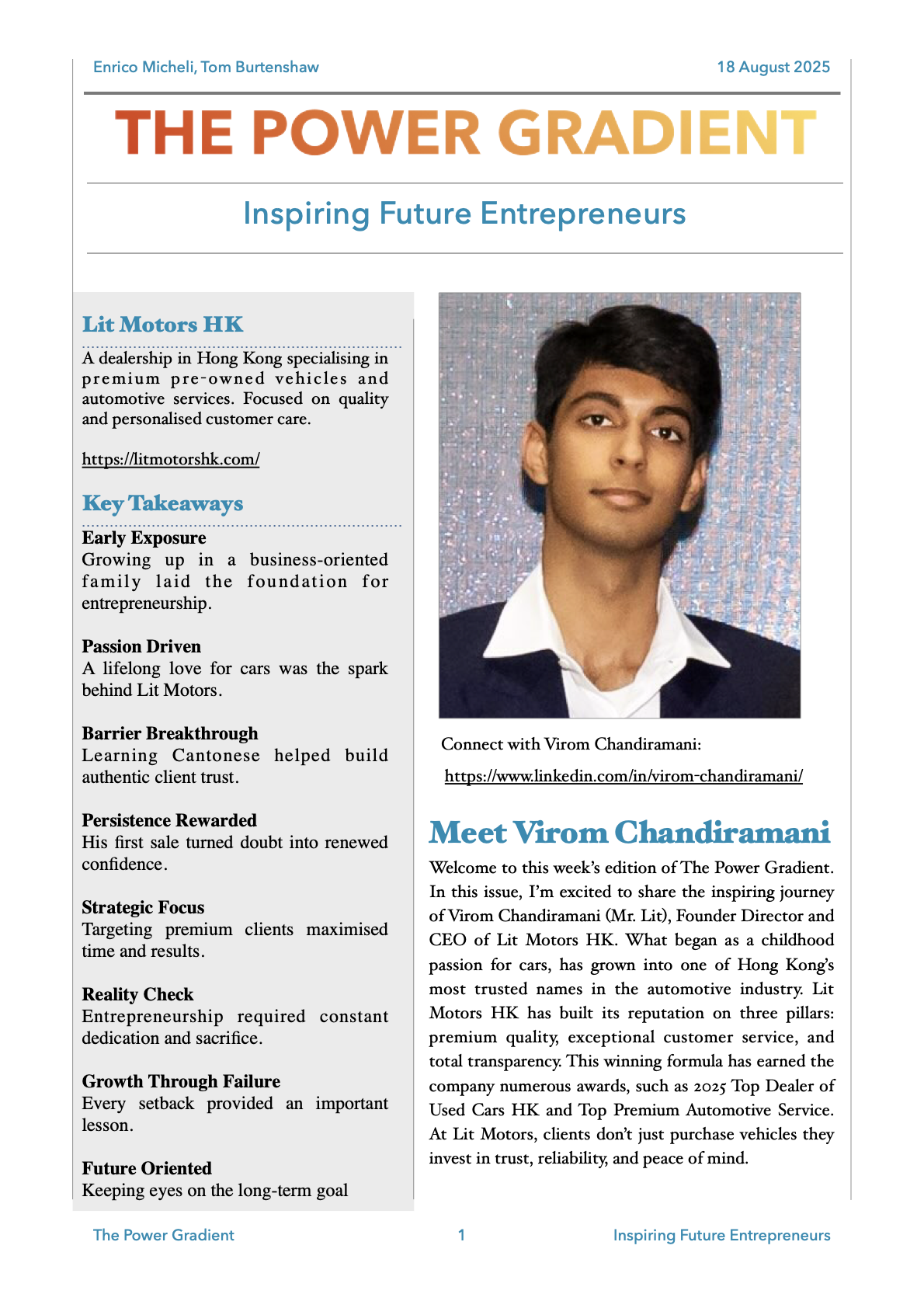 Page 1 of The Power Gradient - Week 36